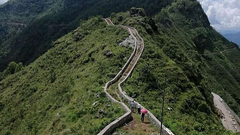 बन्दीपुरमा मिनीग्रेटवाल निर्माणको काम ८० प्रतिशत पूरा