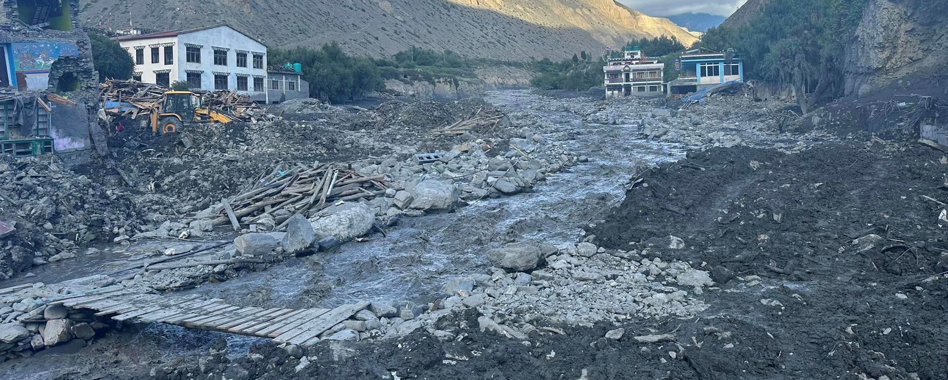 मुस्ताङको कागखोलामा फेरि आयो बाढी