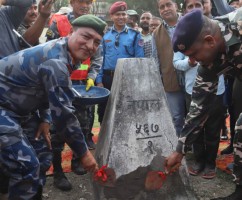 कपिलवस्तुका सीमा स्तम्भको मर्मत सम्भार सुरु 