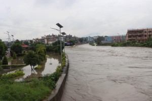 बाढीले धोबिखोला करिडोरको घरहरु जलमग्न, पानी र हिलोले हिँड्नै सास्ती (फोटोफिचर)