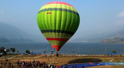 मनसुनका कारण रोकिएको पोखराको हट एयर बेलुन पुनः सञ्चालन