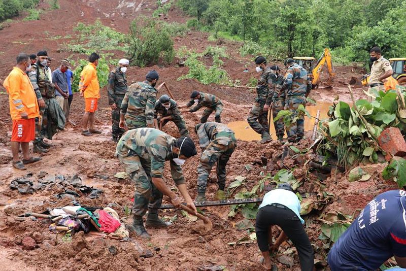 भारतको महाराष्ट्रमा पहिरोमा परी १३ जनाको मृत्यु