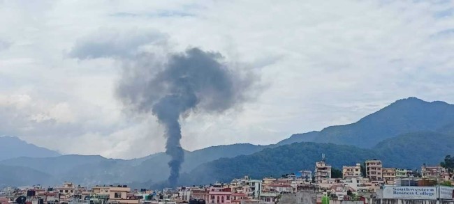 बाइपास जुत्ता कारखानामा भीषण आगोलागी