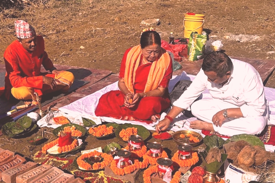 पोखराको तालचोकमा भाटभटेनी सुपर स्टोर निर्माणका हुँदै