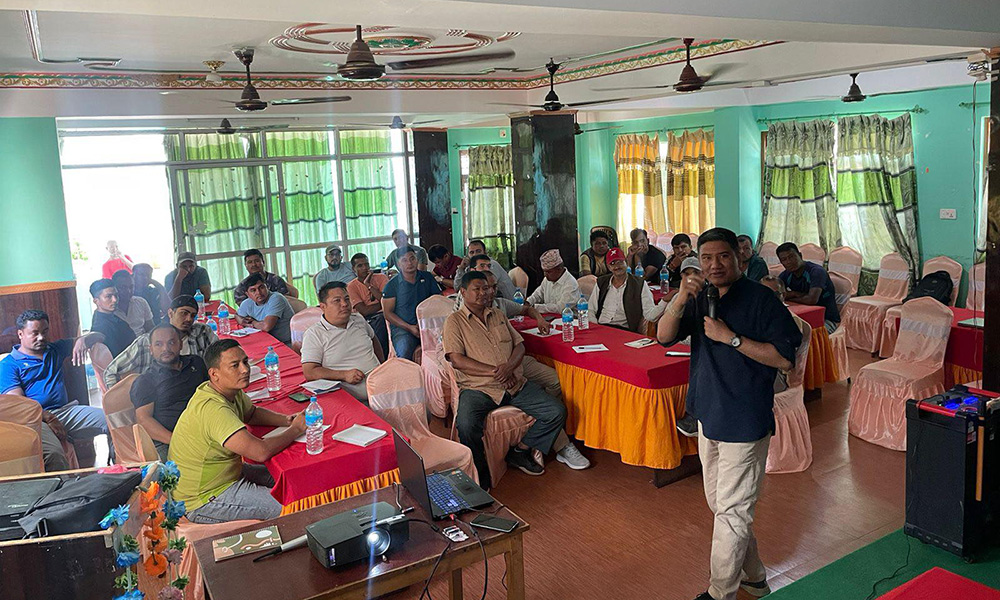 रामेछापमा निर्माण व्यवसायीलाई कन्स्ट्रक्सन मेनेजमेन्ट र नेतृत्वसम्बन्धी तालिम