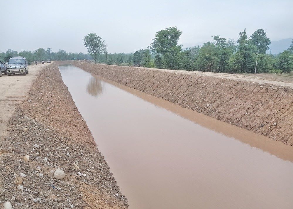 महाकाली सिँचाइ आयोजनाः उद्घाटन नहुँदा नहरमा पानी दिइएन